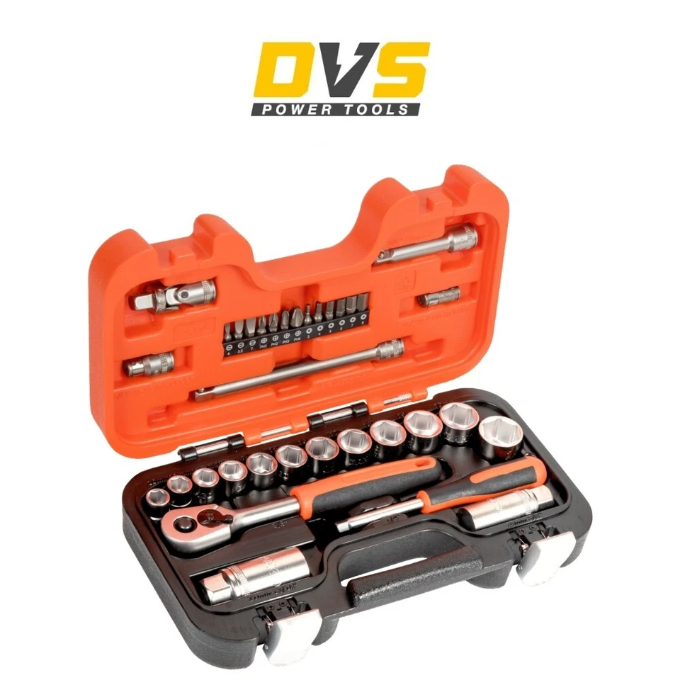 Bahco S330 - Socket Set 34 Piece 1/4 and 3/8 Square Drive - Image 1 of 1