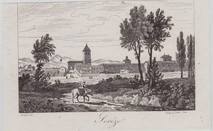 GRAVURE DE 1835  --  VILLAGE DE SOREZE  3J456 - Picture 1 of 1
