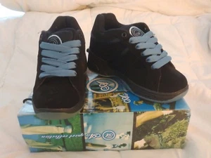 Single Wheel Roller / Skate Shoes, New Men's, Boy's, Blue Black Size 6 - Picture 1 of 4