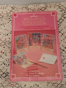 Vintage Hallmark Valentines Cards Fun- Folds with Funny Hidden Pictures - Picture 1 of 10