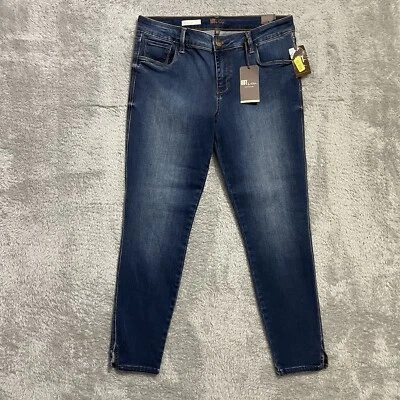 Kut From The Kloth Eva Ankle Skinny Jeans Womens Size 10 Dark Wash Blue NEW - Image 1 of 4