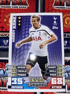 Match Attack Topps Harry Kane Rookie basic card, 2014/15 Tottenham Hotspur - Picture 1 of 3