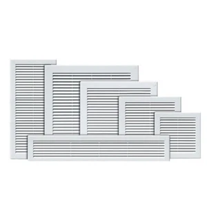 White Air Vent Grille with Fly Screen / Ventilation Duct Cover 4" 6" 8" 10" 12" - Picture 1 of 20