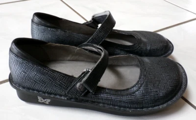 Zapatos de mujer Alegria Belle BEL-384 negro plata Mary Jane talla EU 38 US 8-8.5 Foto 1 de 4