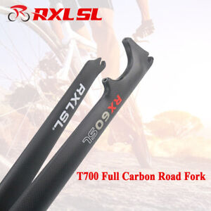 1-1/8“ Disc Brake Road Bike Fork 3K/UD Matte 700C Carbon Fiber Bicycle Forks