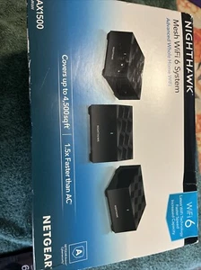 NETGEAR AX1800 Nighthawk Home Mesh WiFi 6 System - Advanced Home WiFi - Black - Picture 1 of 3