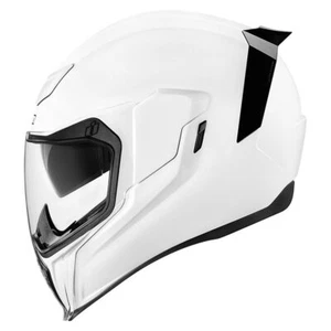 Icon Airflite Solid Color Helmets Md White - Picture 1 of 1