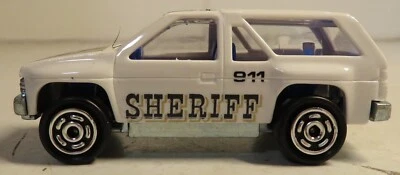 Majorette NovaCar Series White Sheriff Nissan Pathfinder #107 Loose Nice Toy SUV - Image 1 of 4