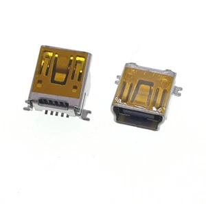 2x Mini-B USB Socket 5P Female Jack Port For Power Supply Data Sync Repair #J AU - Picture 1 of 2