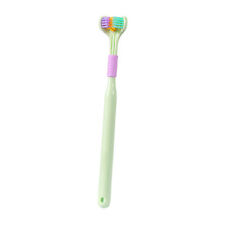 1x Macaron Triple Toothbrush Great For Autistic & Special Needs Adults And Kids