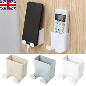 Adhesive Wall Mounted Organizer Remote Control Mobile Phone Charging Plug Holder - Zdjęcie 1 z 14