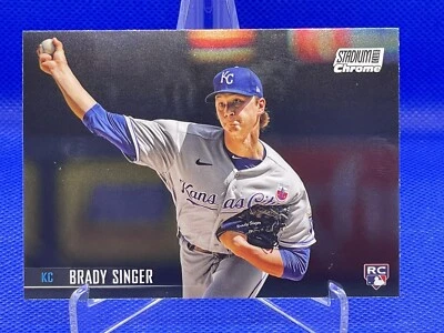 2021 Topps Stadium Club Chrome Brady Singer #216 Rookie RC - Image 1 of 2