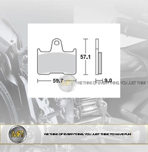 PARA SUZUKI GSX R 600 DE 2004 A 2005 PASTILLAS FRENO TRASERO SEMI METALIZADO - Imagen 1 de 1