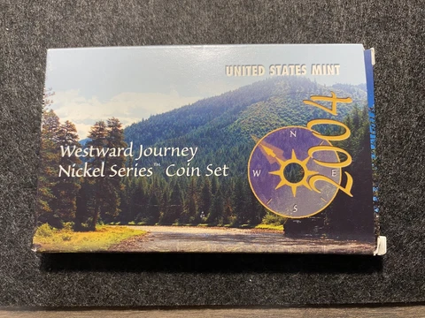 2004 Westward Journey Nickel Series Coin Set With COA Cover