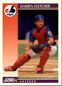 1992 Score Baseball Rookie/Traded #64T Darrin Fletcher Montreal Expos