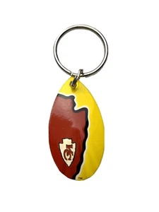 Portachiavi NFL Kansas City Chiefs Zoom Logo Vintage Teardrop Spinner - Foto 1 di 1