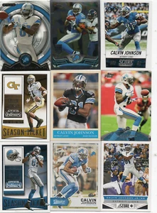 9-calvin johnson detroit lions card lot #6 nice mix - Picture 1 of 1