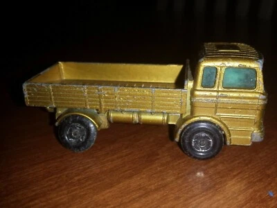 ¡VINTAGE! Camión Mercedes Lesney 1970 Matchbox dorado n.º 1 - ruedas súper rápidas Foto 1 de 4