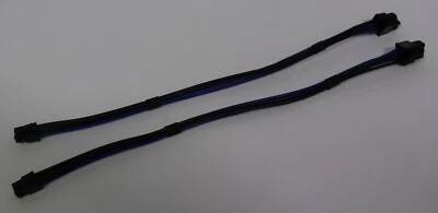 2x Mini 6-pin to 6-pin PCI-e power cable adapters for Apple Mac Pro - Image 1 of 4