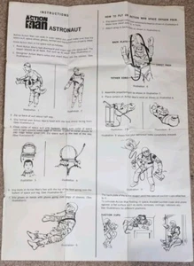 Action Man Vintage Foglio Istruzioni Astronauta Edizione Originale Palitoy VAM - Foto 1 di 3