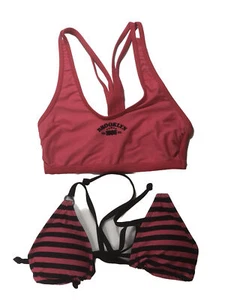 Damen Bikini Oberteile 2er Set RAINBOW pink NEU Größe 34 XS - Picture 1 of 1