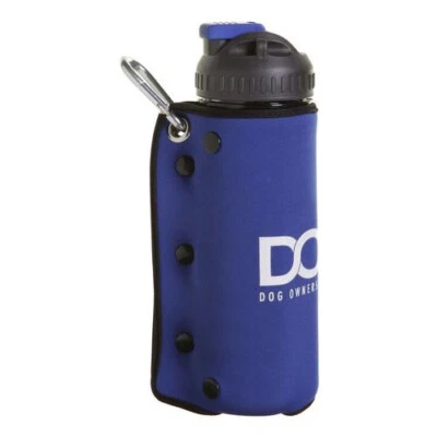 DOOG Wasserflasche mit Napf 600ml blau für Hunde, isoliert, tragbar - Bild 1 von 4