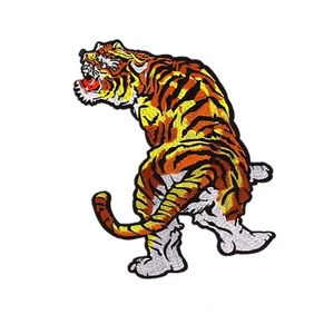 Tiger Patch Embroidered Iron On Sew On Extra Large Applique B117 - Picture 1 of 1