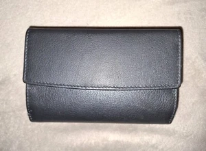 Clever & Chic 💶 Geldbörse Damen Geldbeutel Portemonnaie 🪙 Gr. XL 💶Schwarz ⚫️ - Bild 1 von 8