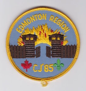 1985 SCOUTS OF CANADA / CANADIAN - CJ EDMONTON REGION SCOUT CONTINGENT PATCH - Imagen 1 de 2