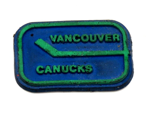 Vintage Rubber Magnet Vancouver Canucks Hockey Fridge Refrigerator NHL 1980s Cover