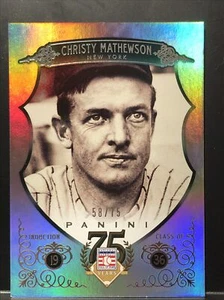2014 Panini Hall of Fame cadre vert #3 Christy Mathewson /75 géants de New York - Photo 1/4