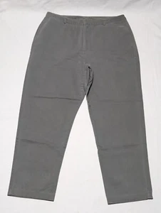Land's End Grey Cotton Pants Size 14 Petite - Picture 1 of 10