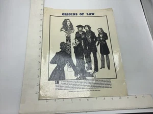 Original 1974 ORIGINS OF LAW Poster - WILLIAM BLAKSTONE - J Weston Walch - Picture 1 of 3