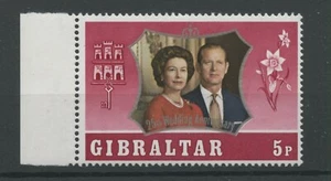 Gibraltar SG306w 1972 5p Wmk Inverted U/M CAT £70 - Picture 1 of 1