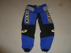 AXO MOTOCROSS PANTS MENS WAIST 26 BLUE MOTORCYCLE BIKE BMX RACING SPORT RIDING > - Picture 1 of 6