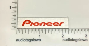 Pioneer neues Logo Spec Rack Abzeichen maßgeschneidert Aluminium rote Tinte - Bild 1 von 5