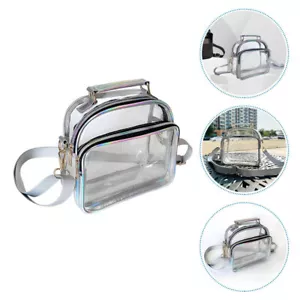 Pvc Messenger Bag Transparent Crossbody Clear Tote Bags for Women Woman Travel - Picture 1 of 12