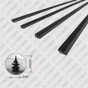 4 roots 28 inch 6mm e Windshield Wiper Blade Refill Car Bus Silicone new - Picture 1 of 7