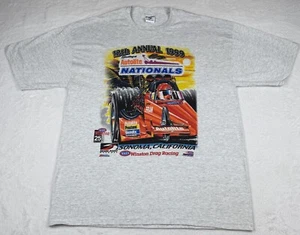 Vintage Jerzees NHRA T-Shirt Herren XL grau Winston Drag Racing '99 Sonoma Nationals  - Bild 1 von 7