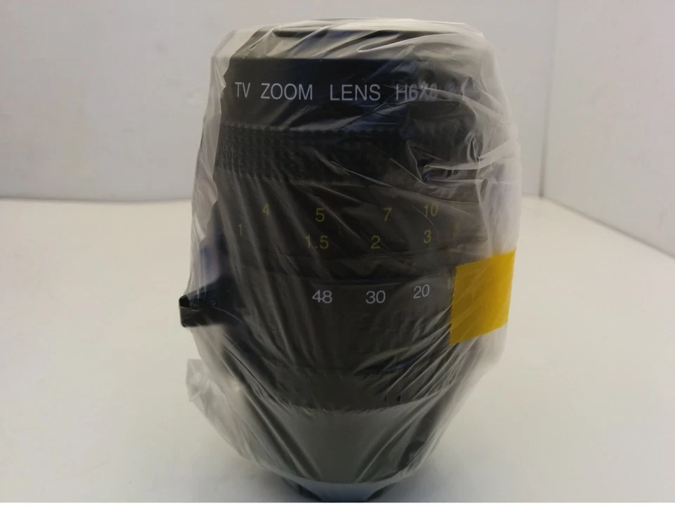 RAINBOW H6X8 MANUAL TV ZOOM LENS, 1/2" 8-48mm F1. 0 C-MT, NIB - Image 1 of 4