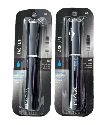 Max Factor LashLift W/P Mascara, # 605 Black Brown, (.3 fl oz liq) Pack of 2 - Image 1 of 2