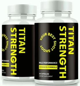 (2 Pack) Titan Strength Pills for Men, Titan Strength Volume & Energy Enhancer - Picture 1 of 8