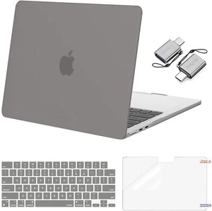Case for 2024 2023 2022 MacBook Air+Screen/Keyboard Cover+2xType C USB Adapt - Picture 1 of 289