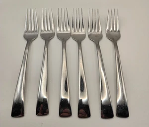 Zwilling JA Henckels Bellasera Stainless Glossy Salad Forks Set of 6 - Picture 1 of 2