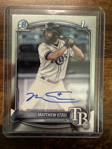 2025 Bowman Chrome 1st Matthew Etzel Auto Rays - Picture 1 of 2