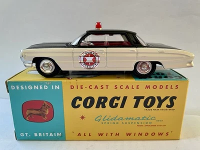Atlas Corgi Toys 237 Oldsmobile Sheriff Car Diecast Car Reissue Boxed with COA  - Image 1 of 4