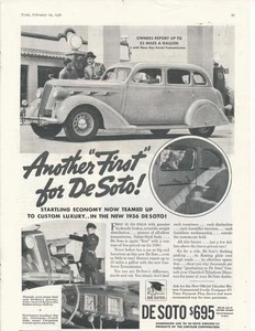 Anuncio de revista - 1936 - De Soto - Imagen 1 de 1