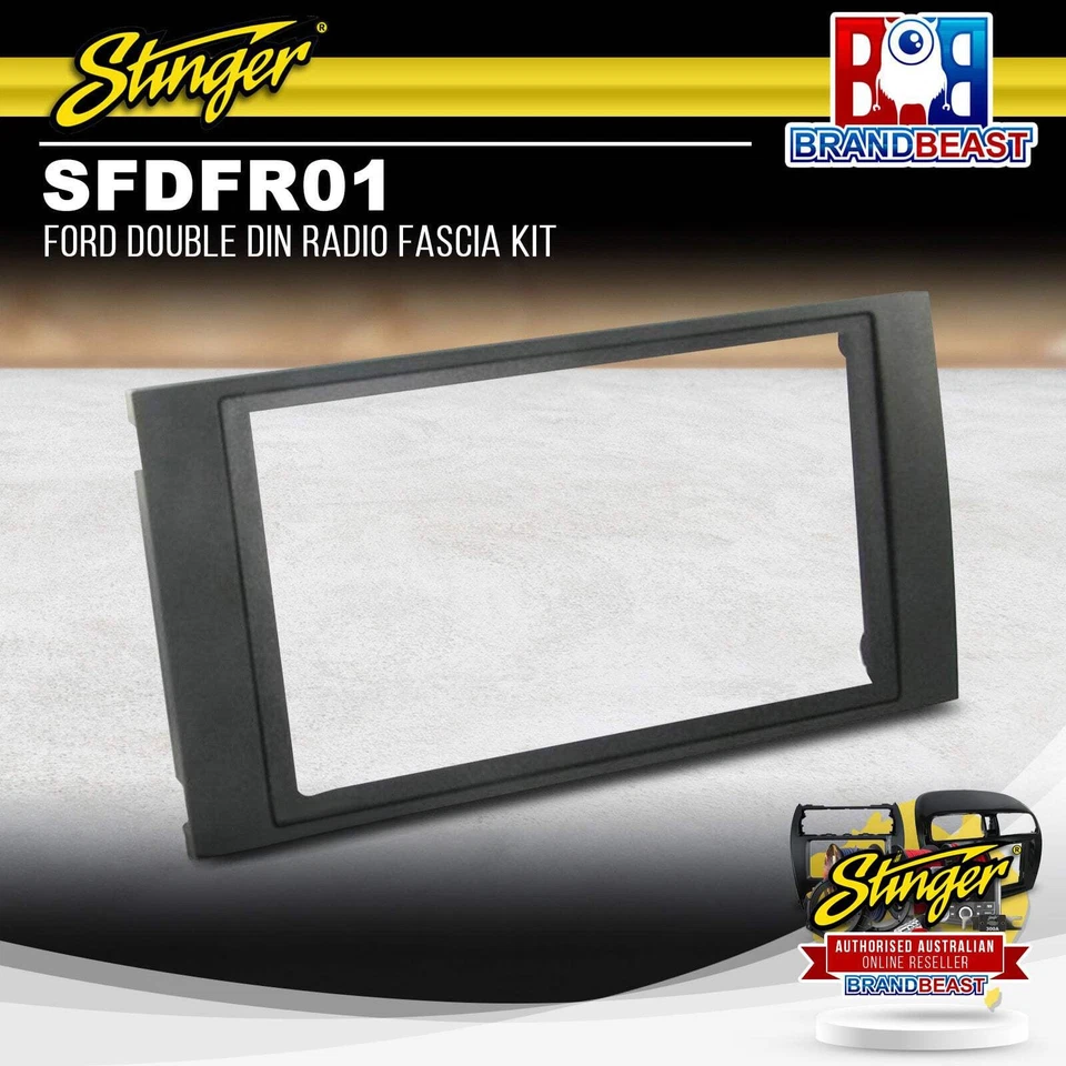 Stinger SFDFR01 Double DIN Radio Fascia Kit To Suit Ford Fiesta/Kuga 2006-2013 - image 1 of 1