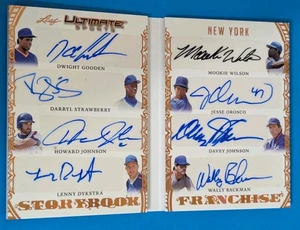 2024 Leaf Ultimate Story Franchises Booklet Gooden Strawberry Dykstra Wilson /15 - Picture 1 of 2