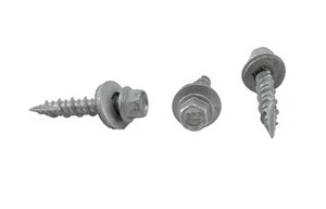 - N.10 x 1inches Hex Washer Head Metal Roof Screw Self Starting/self Tapping ... - Picture 1 of 2